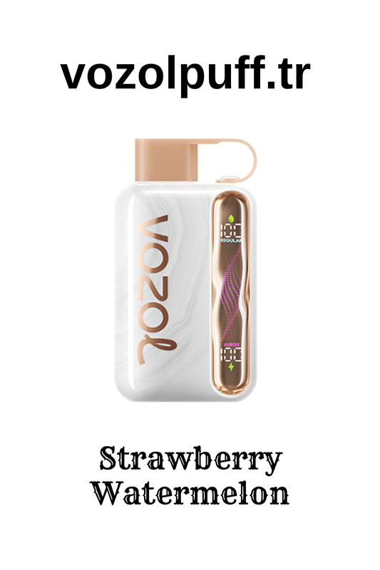 Orijinal Vozol Star 40000 Strawberry Watermelon - 40.000 Çekim Ferah Yaz Meyve Patlaması, Şarj Edilebilir Puff Elektronik Sigara
